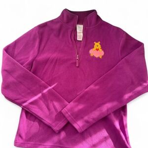 Disney Winnie the Pooh Purple Fleece Sweatshirt, Medium